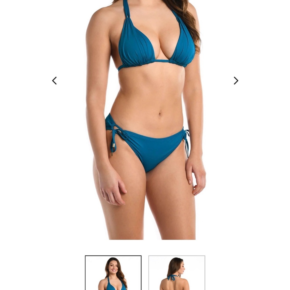 La Blanca Deep Blue Halter Bikini Set